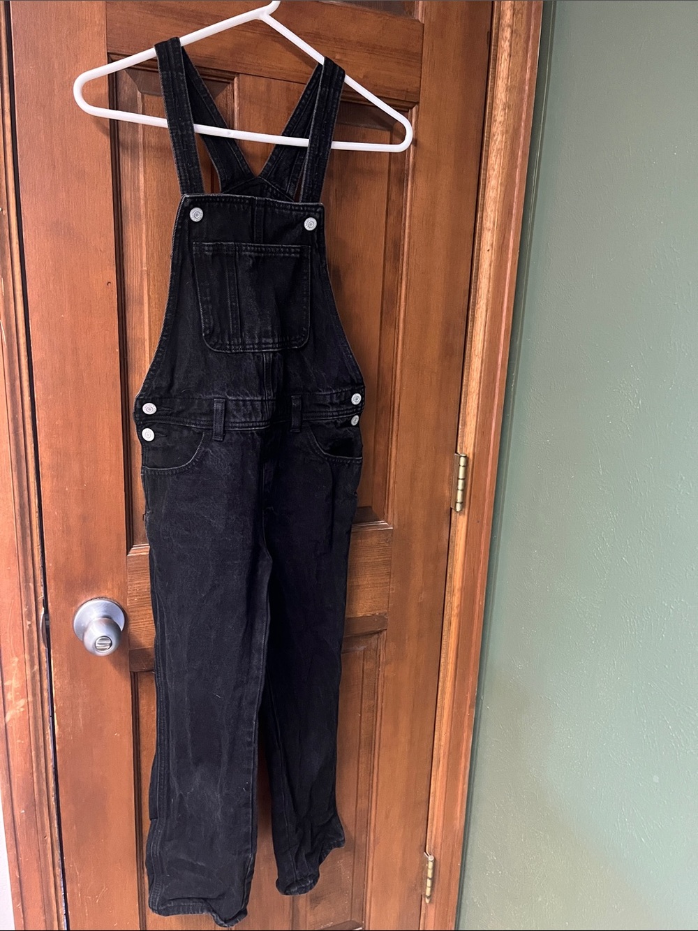 Old Navy Black Denim Overalls